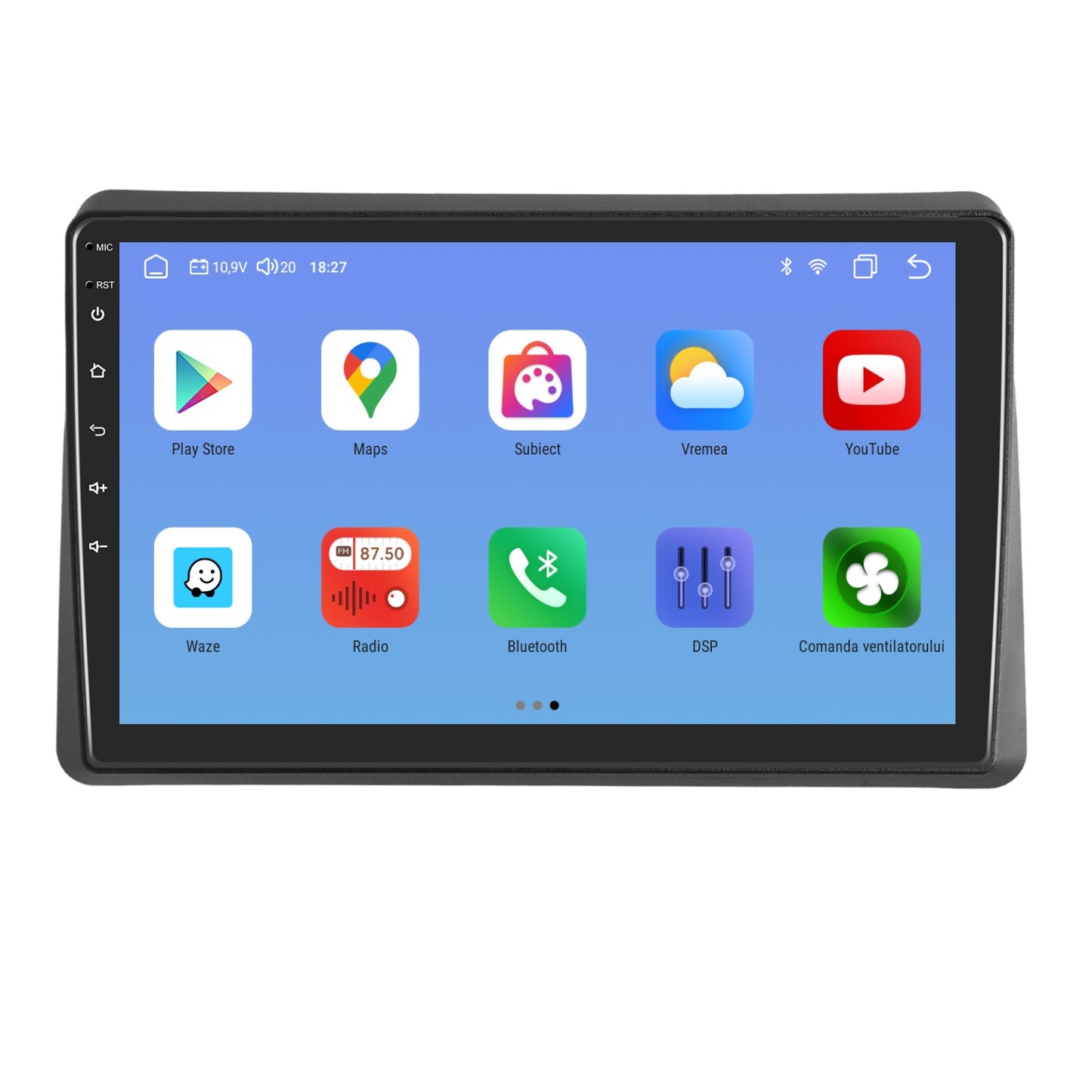 Navigatie dedicata Renault Master (2021-2023) cu Android 14, 8 GB RAM 128 GB ROM, OCTA-CORE 2.0Mhz, Carplay si Android auto, Slot SIM 4G, ventilator de racire activ, ecran 10 inch HD