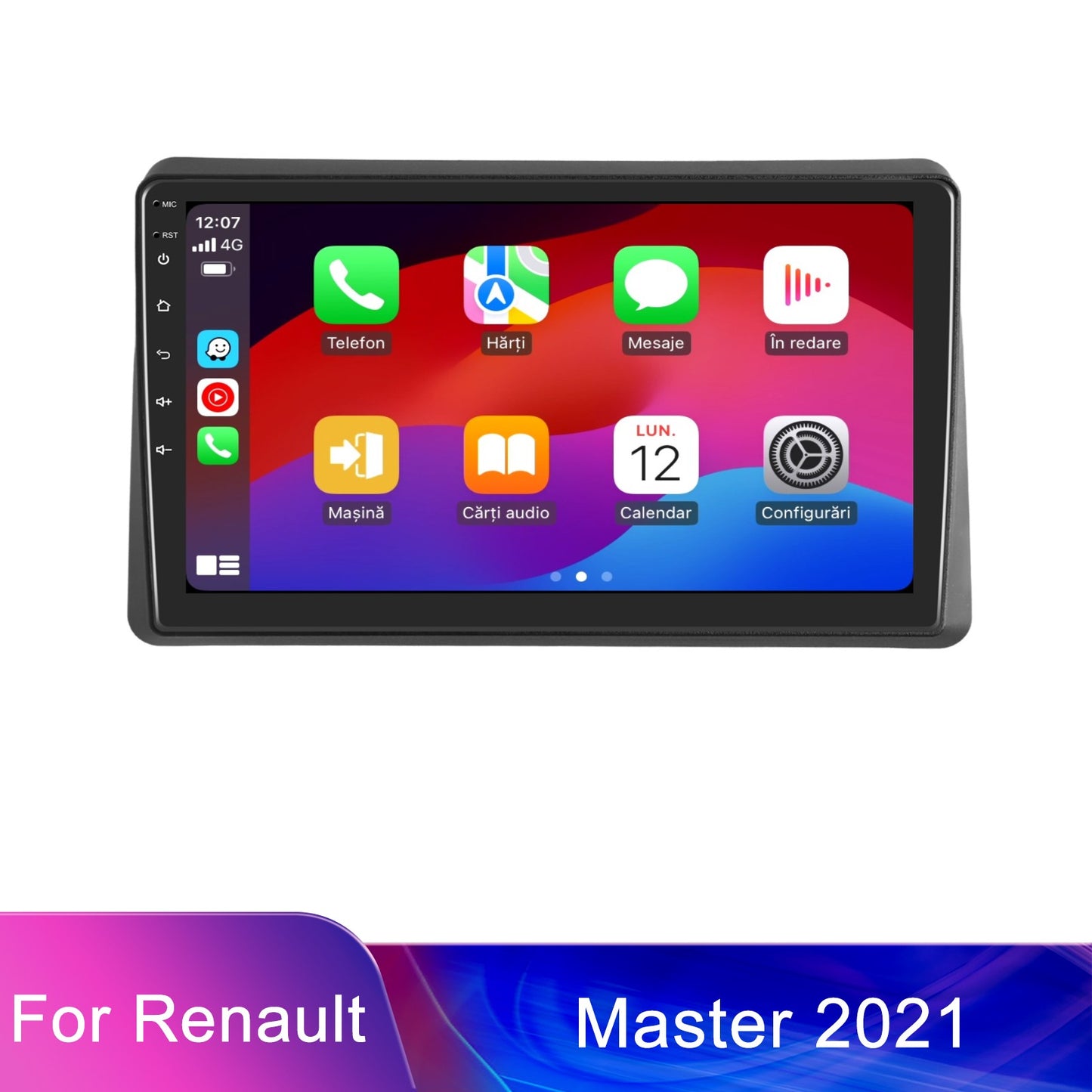 Navigatie dedicata Renault Master (2021-2023) 2GB RAM 32GB ROM, Android 14, Carplay si Android Auto, cooler racire, ecran HD 10 inch