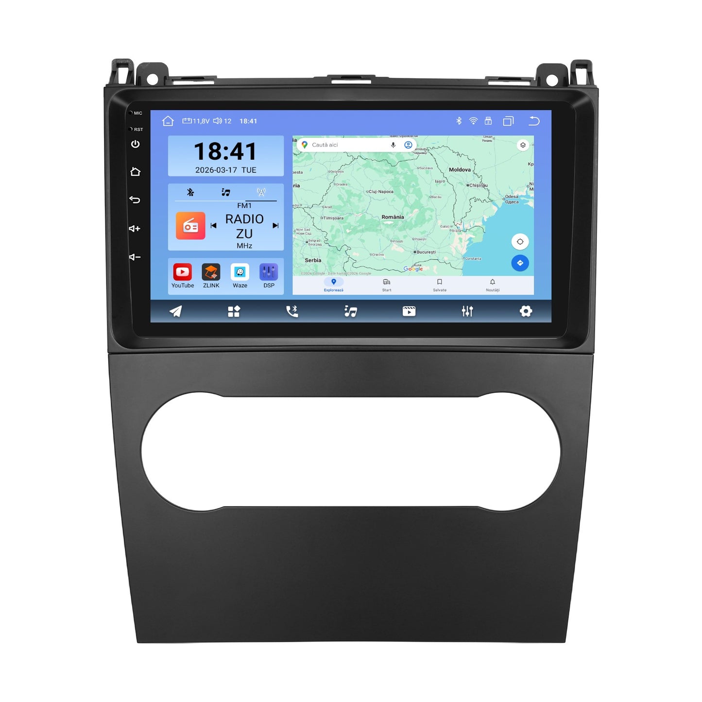 Navigatie dedicata Mercedes-Benz B-Class/A-Class (2008-2011) cu Android 14, 8 GB RAM 128 GB ROM, OCTA-CORE 2.0Mhz, Carplay si Android auto, Slot SIM 4G, ventilator de racire activ, ecran 9 inch HD