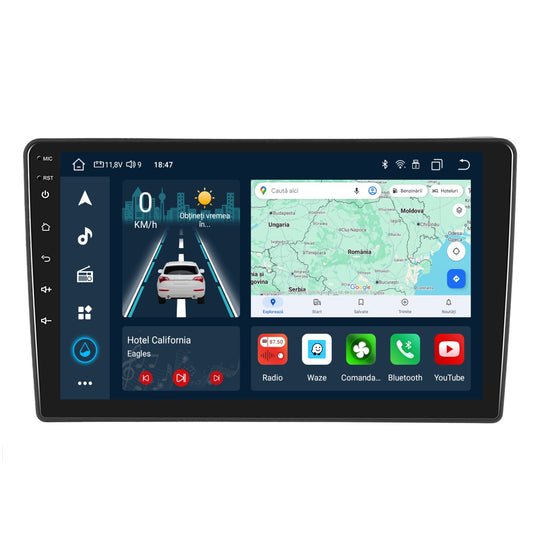 Navigatie dedicata Nissan Navara (2006-2012) cu Android 14, 4 GB RAM 64 GB ROM, OCTA-CORE, Carplay si Android auto, Slot SIM 4G, ventilator de racire activ, ecran 9 inch HD