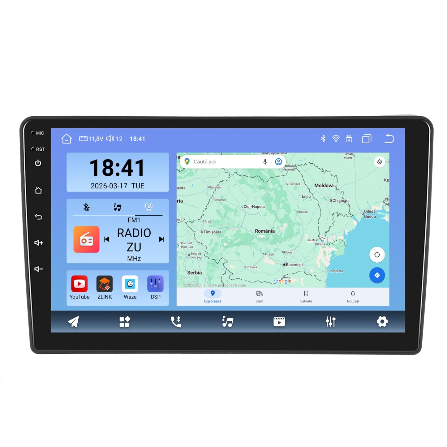 Navigatie dedicata Nissan Navara (2006-2012) cu Android 14, 8 GB RAM 128 GB ROM, OCTA-CORE 2.0Mhz, Carplay si Android auto, Slot SIM 4G, ventilator de racire activ, ecran 9 inch HD
