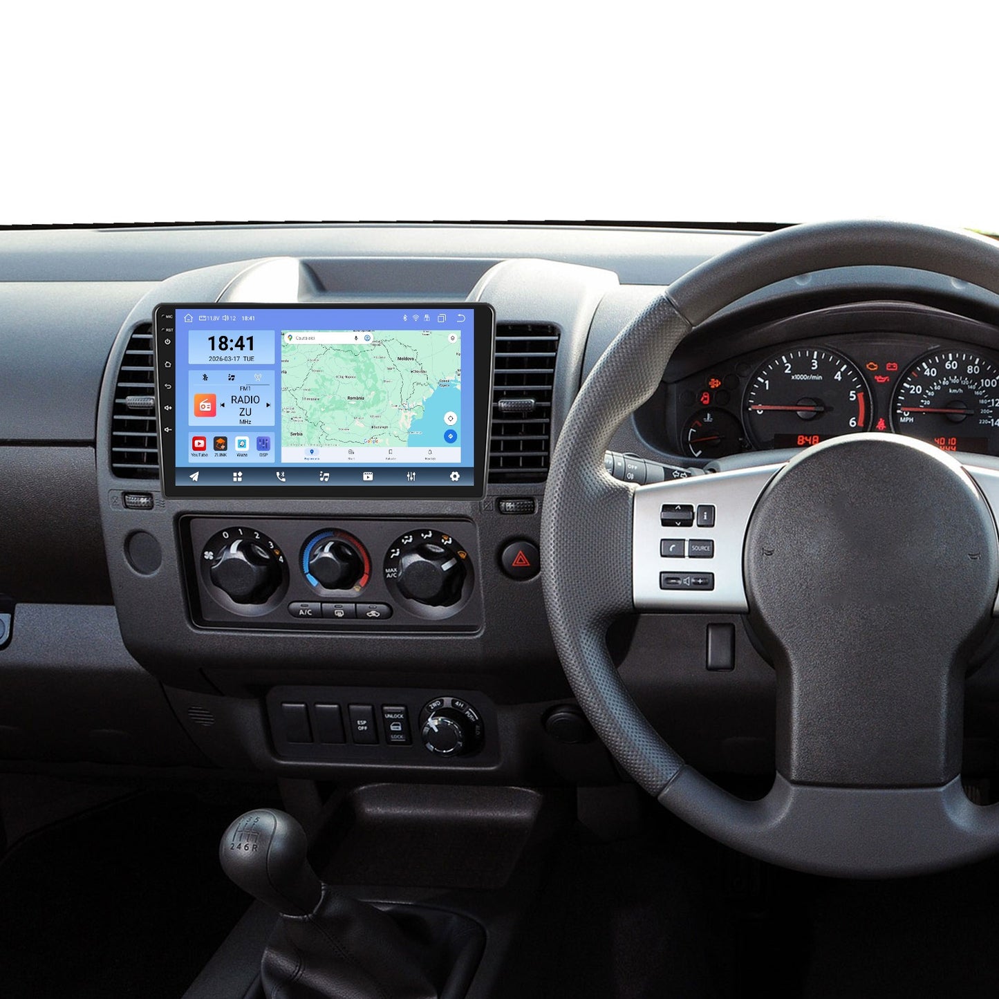 Navigatie dedicata Nissan Navara (2006-2012) 2GB RAM 32GB ROM, Android 14, Carplay si Android Auto, cooler racire, ecran HD 9 inch