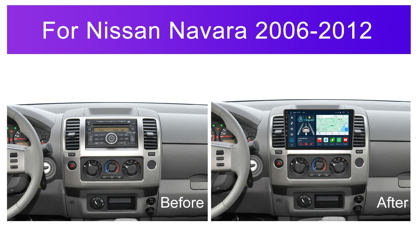 Navigatie dedicata Nissan Navara (2006-2012) 2GB RAM 32GB ROM, Android 14, Carplay si Android Auto, cooler racire, ecran HD 9 inch