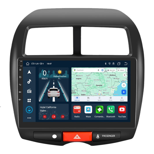 Navigatie dedicata Mitsubishi ASX/Peugeot 4008 2013 cu Android 14, 4 GB RAM 64 GB ROM, OCTA-CORE, Carplay si Android auto, Slot SIM 4G, ventilator de racire activ, ecran 9 inch HD