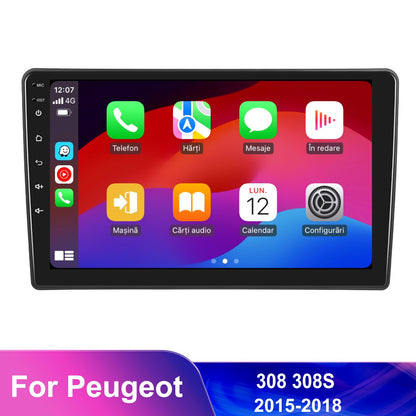 Navigatie dedicata Peugeot 308 308S (2015-2018) cu Android 14, 4 GB RAM 64 GB ROM, OCTA-CORE, Carplay si Android auto, Slot SIM 4G, ventilator de racire activ, ecran 9 inch HD