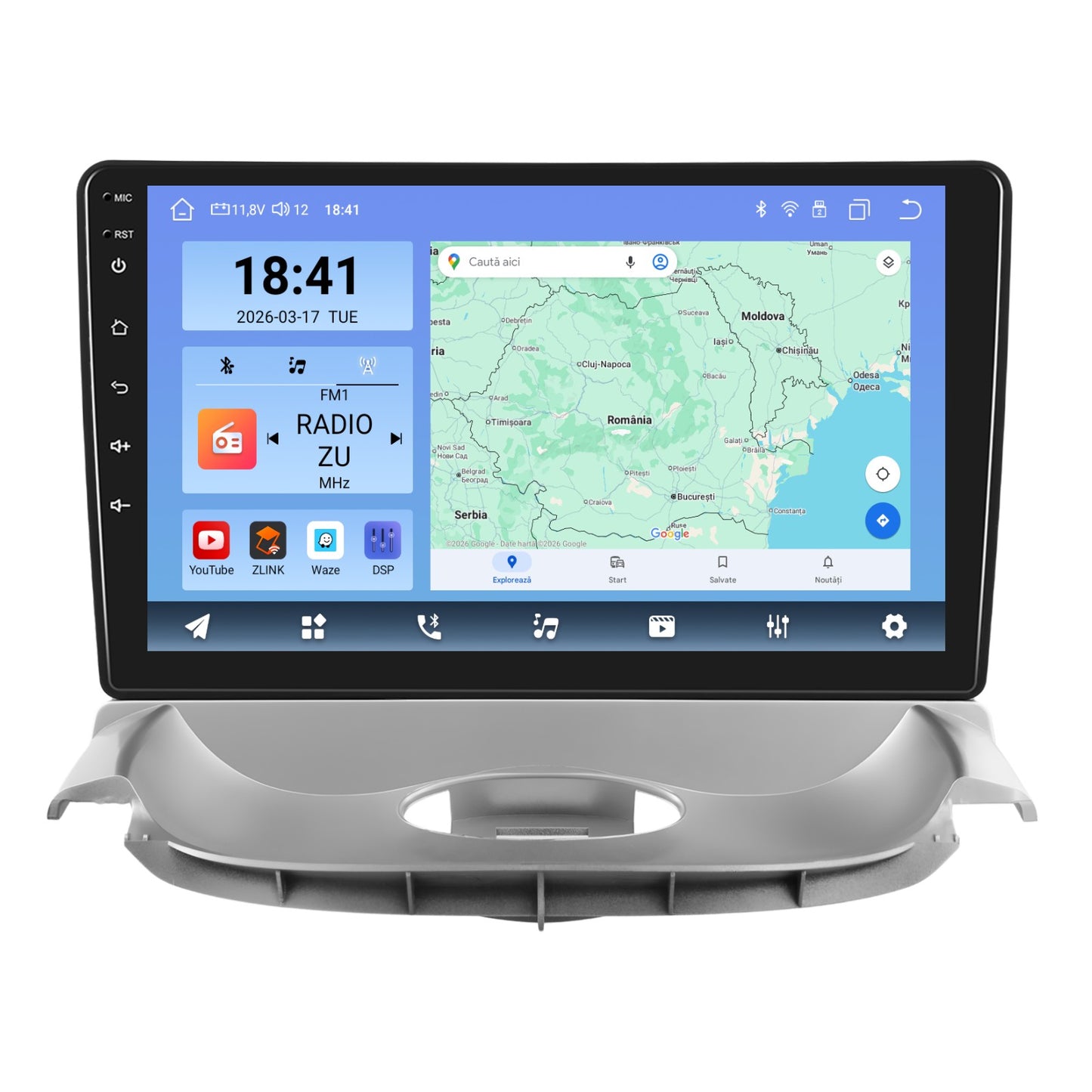 Navigatie dedicata Peugeot 206 (2004-2008)/Citroen C2 (2006-2013) cu Android 14, 8 GB RAM 128 GB ROM, OCTA-CORE 2.0Mhz, Carplay si Android auto, Slot SIM 4G, ventilator de racire activ, ecran 9 inch HD
