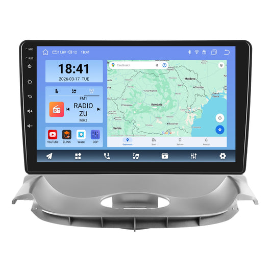 Navigatie dedicata Peugeot 206 (2004-2008)/Citroen C2 (2006-2013) cu Android 14, 8 GB RAM 128 GB ROM, OCTA-CORE 2.0Mhz, Carplay si Android auto, Slot SIM 4G, ventilator de racire activ, ecran 9 inch HD