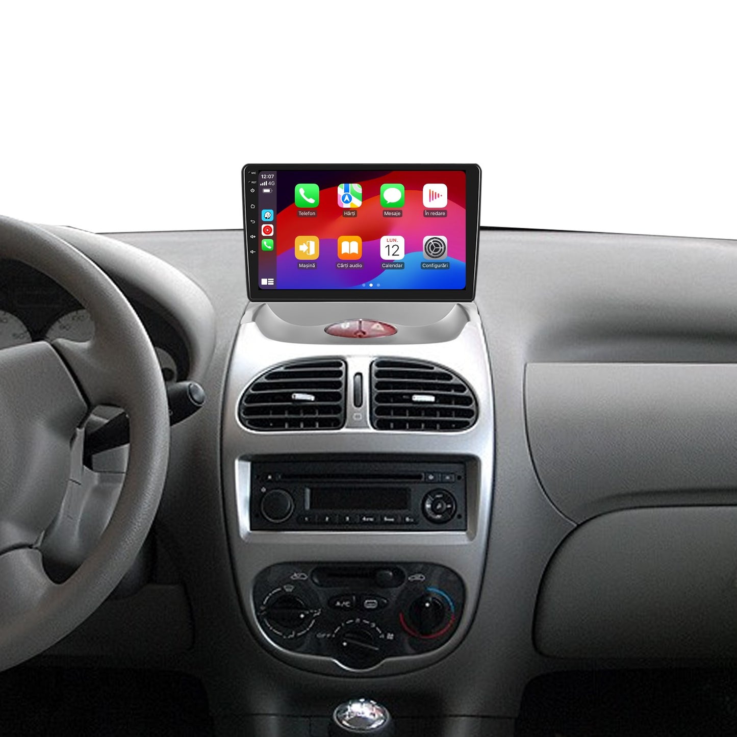 Navigatie dedicata Peugeot 206 (2004-2008)/Citroen C2 (2006-2013) 2GB RAM 32GB ROM, Android 14, Carplay si Android Auto, cooler racire, ecran HD 9 inch