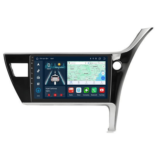Navigatie dedicata Toyota Corolla (2017-2018) cu Android 14, 4 GB RAM 64 GB ROM, OCTA-CORE, Carplay si Android auto, Slot SIM 4G, ventilator de racire activ, ecran 10 inch HD