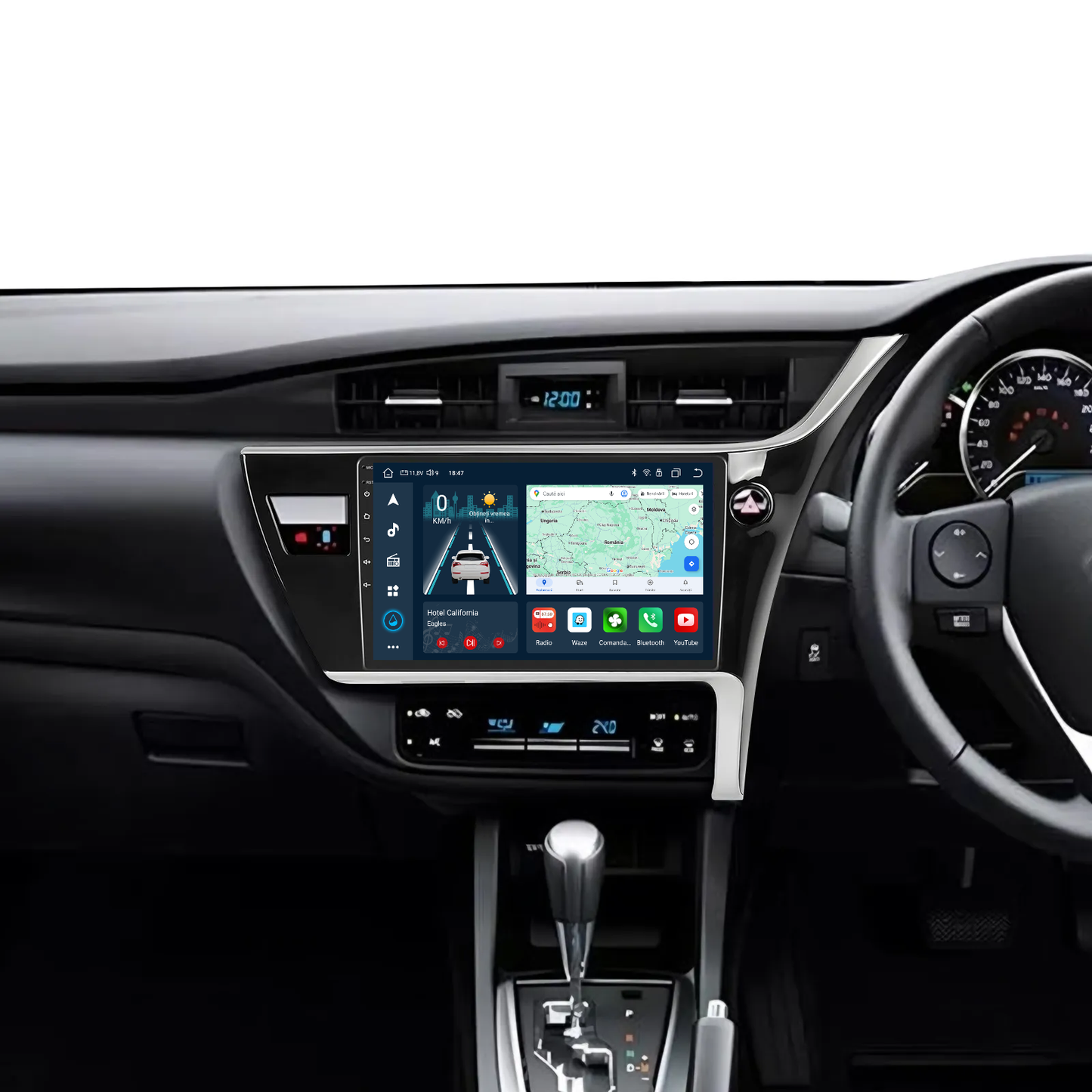 Navigatie dedicata Toyota Corolla (2017-2018) 2GB RAM 32GB ROM, Android 14, Carplay si Android Auto, cooler racire, ecran HD 10 inch