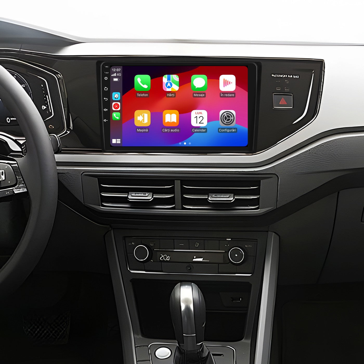 Navigatie dedicata Volkswagen Polo/Transporter/T-roc (2018-2024) cu Android 14, 4 GB RAM 64 GB ROM, OCTA-CORE, Carplay si Android auto, Slot SIM 4G, ventilator de racire activ, ecran 9 inch HD