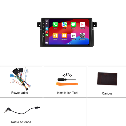 Navigatie dedicata BMW E46 (1999-2005) cu Android 14, 4 GB RAM 64 GB ROM, OCTA-CORE, Carplay si Android auto, Slot SIM 4G, ventilator de racire activ, ecran 9 inch HD