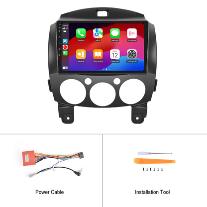 Navigatie dedicata Mazda 2 (2007-2014) 2GB RAM 32GB ROM, Android 14, Carplay si Android Auto, cooler racire, ecran HD 9 inch