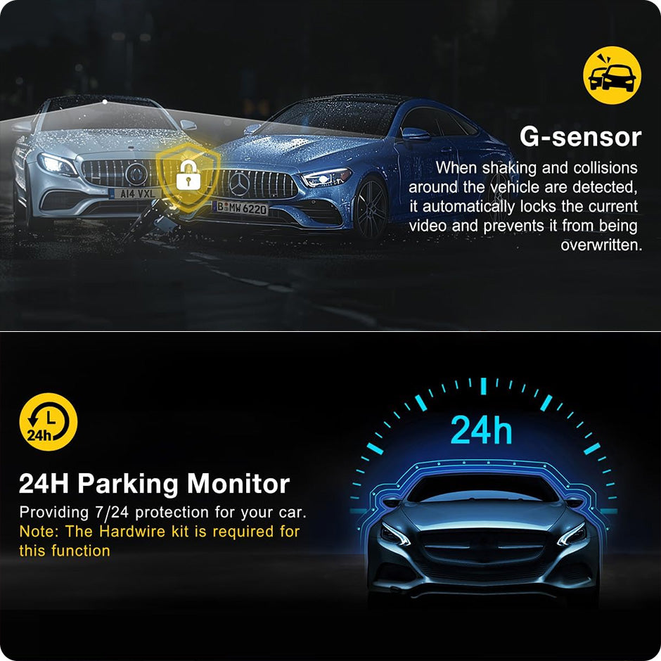 Cameră Auto de Bord DVR Portabilă, Rezoluție 2K Ultra HD, WiFi 5GHz, Unghi 170°, Senzor G, Mod Parcare 24H, Tehnologie WDR pentru Noapte