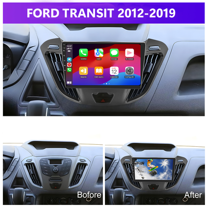 Navigatie dedicata Ford Transit (2012-2019) cu Android 14, 4 GB RAM 64 GB ROM, OCTA-CORE, Carplay si Android auto, Slot SIM 4G, ventilator de racire activ, ecran 9 inch HD