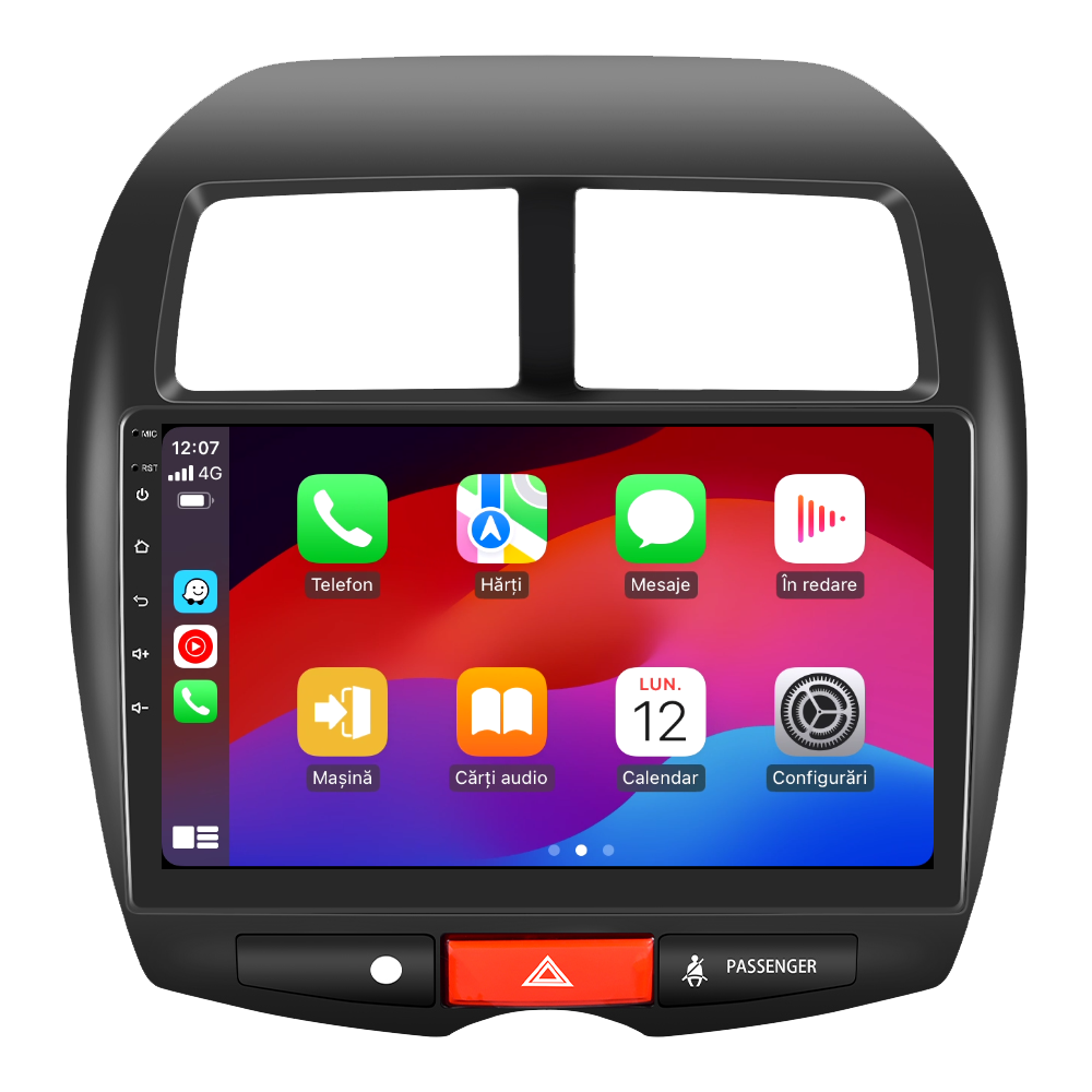 Navigatie dedicata Mitsubishi ASX/Peugeot 4008 2013 2GB RAM 32GB ROM, Android 14, Carplay si Android Auto, cooler racire, ecran HD 9 inch