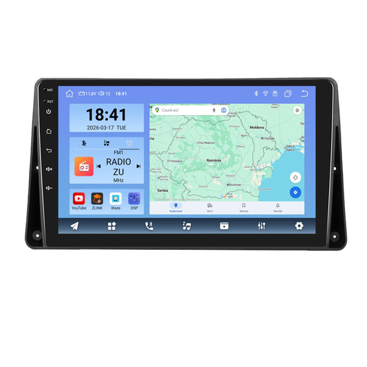 Navigatie dedicata Renault Kangoo (2013-2020)/Nissan NV250 (2013-2021) cu Android 14, 8 GB RAM 128 GB ROM, OCTA-CORE 2.0Mhz, Carplay si Android auto, Slot SIM 4G, ventilator de racire activ, ecran 9 inch HD