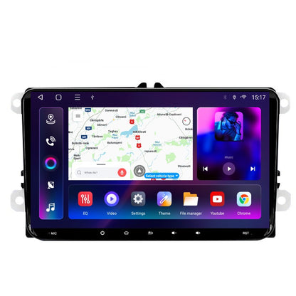 Navigatie dedicata Volkswagen,Skoda,Seat cu Android 14, OCTA-CORE, SLOT SIM 4G,Carplay si Android Auto, ecran QLED 9 inch