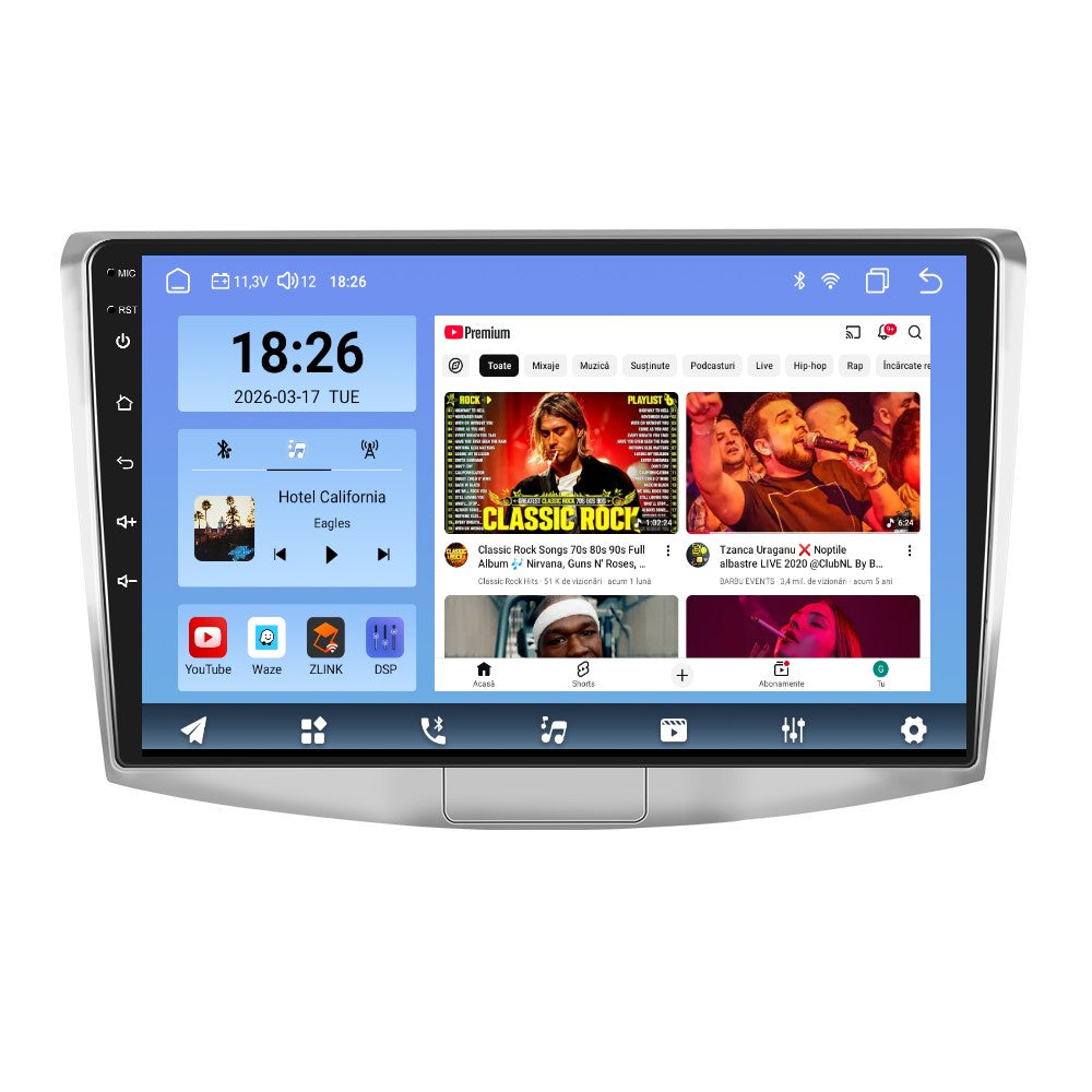Navigatie dedicata Passat B6, B7, CC cu Android 14, 8 GB RAM 128 GB ROM, OCTA-CORE 2.0Mhz, Carplay si Android auto, Slot SIM 4G, ventilator de racire activ, ecran 10 inch HD