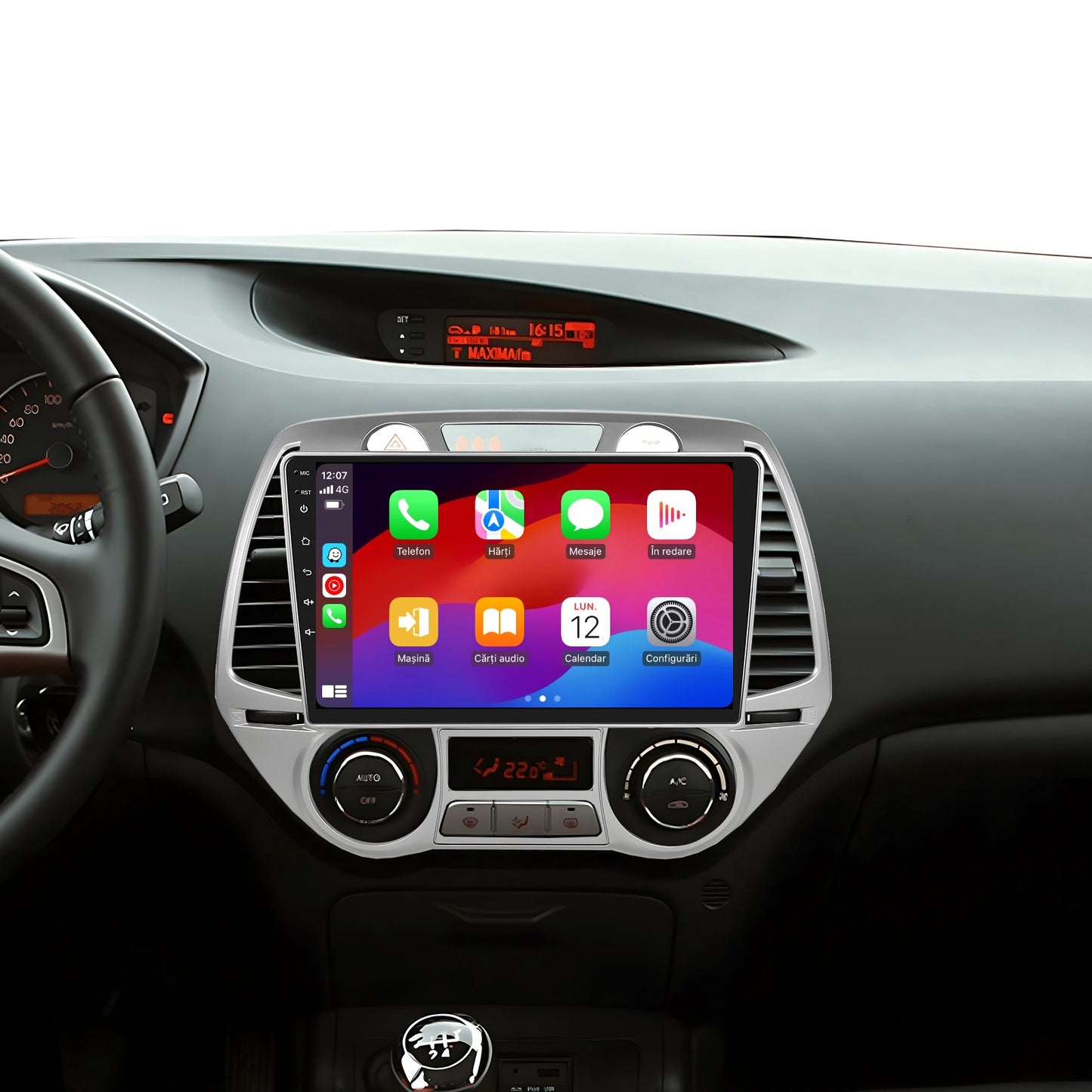 Navigatie dedicata Hyundai i20 (2008-2012) 2GB RAM 32GB ROM, Android 14, Carplay si Android Auto, cooler racire, ecran HD 9 inch