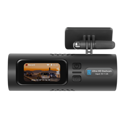 Camera Auto Ultra HD 2K L3, Ecran LCD, Wi-Fi și Control din Aplicație, G-Senzor, Monitorizare Parcare, Port Tip-C, Unghi Larg de Vizualizare