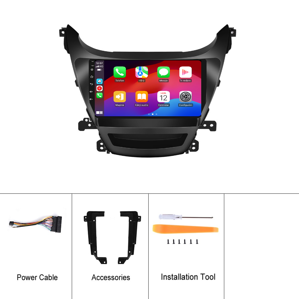 Navigatie dedicata Hyundai Elantra (2014-2016) cu Android 14, 4 GB RAM 64 GB ROM, OCTA-CORE, Carplay si Android auto, Slot SIM 4G, ventilator de racire activ, ecran 9 inch HD