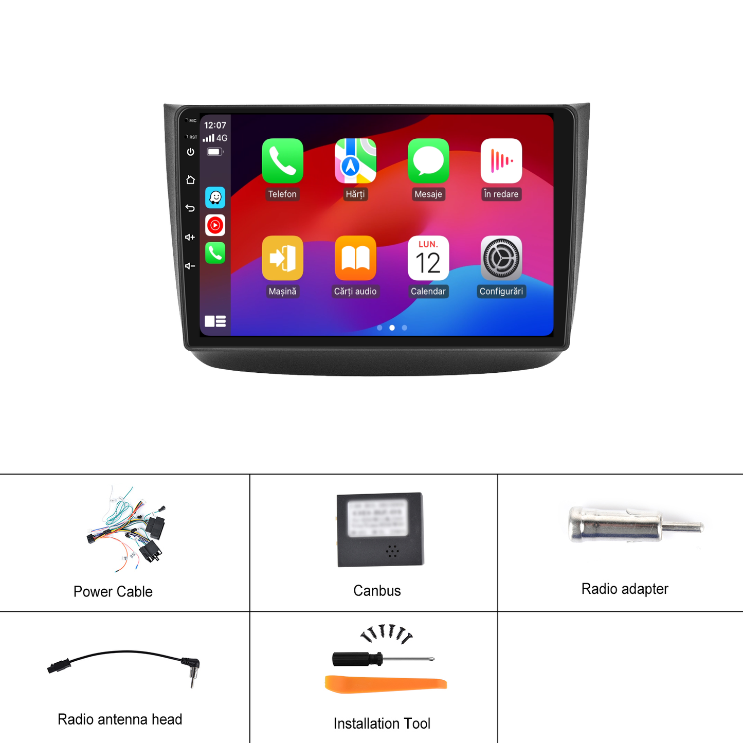 Navigatie dedicata Mercedes Viano (2004-2011), Vito (2010-2015) 2GB RAM 32GB ROM, Android 14, Carplay si Android Auto, cooler racire, ecran HD 10 inch