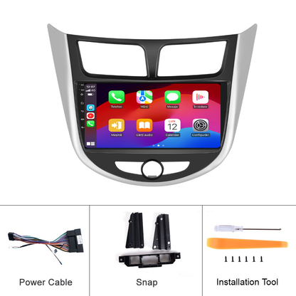 Navigatie dedicata Hyundai Accent (2010-2016) cu Android 14, 4 GB RAM 64 GB ROM, OCTA-CORE, Carplay si Android auto, Slot SIM 4G, ventilator de racire activ, ecran 9 inch HD