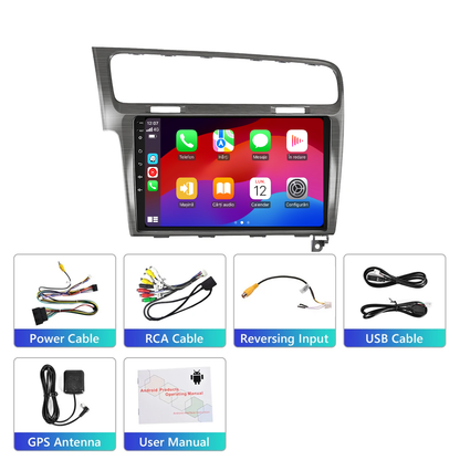 Navigatie dedicata Volkswagen Golf (2013-2018) Android 14, 8 GB RAM 128 GB ROM, OCTA-CORE 2.0Mhz, Carplay si Android auto, Slot SIM 4G, ventilator de racire activ, ecran 10.1 inch HD