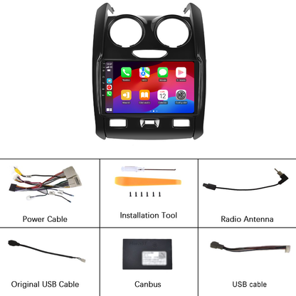Navigatie dedicata Dacia Duster (2012-2019) Android 14, 8 GB RAM 128 GB ROM, OCTA-CORE 2.0Mhz, Carplay si Android auto, Slot SIM 4G, ventilator de racire activ, ecran 9 inch HD