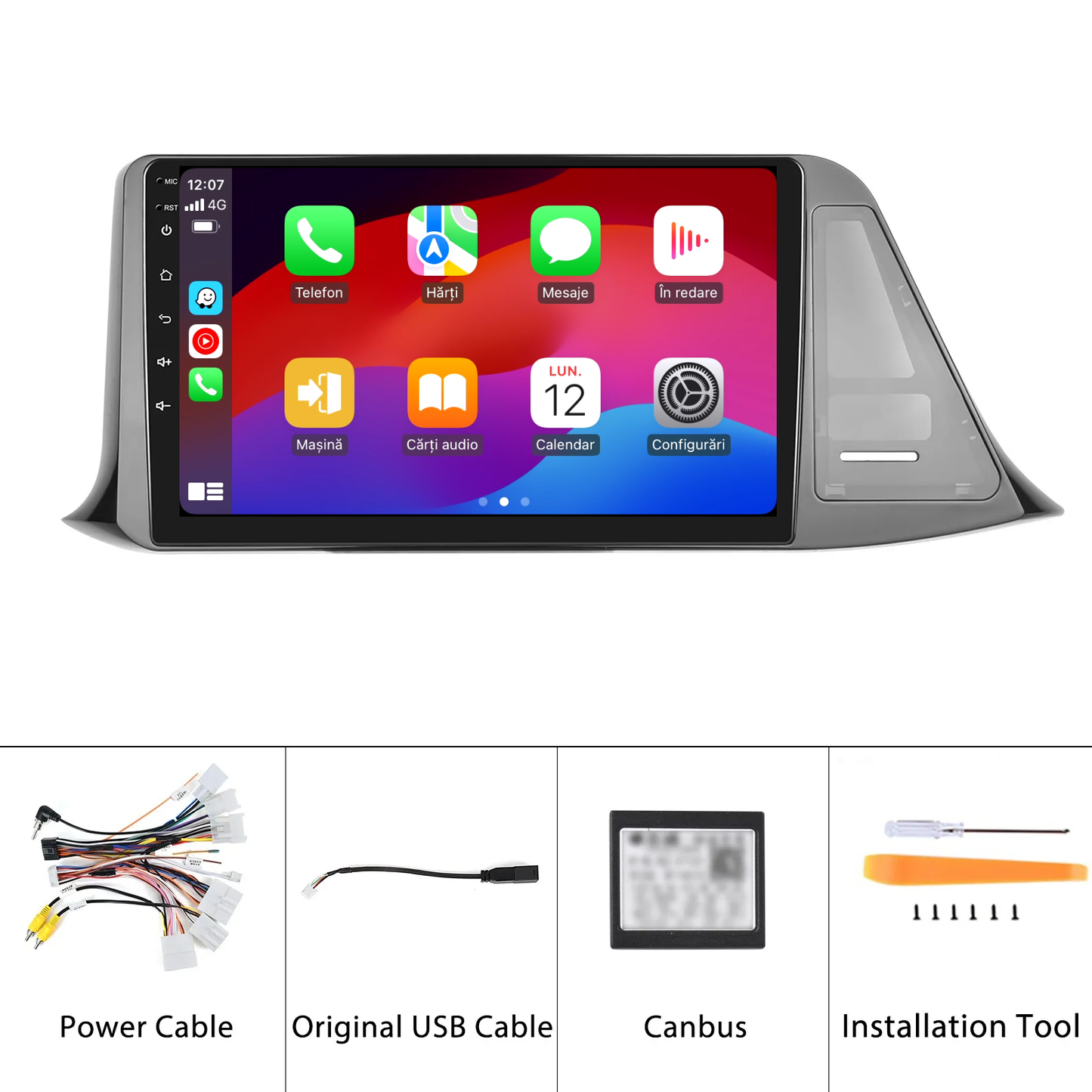 Navigatie dedicata Toyota C-HR  (2018) 2GB RAM 32GB ROM, Android 14, Carplay si Android Auto, cooler racire, ecran HD 9 inch