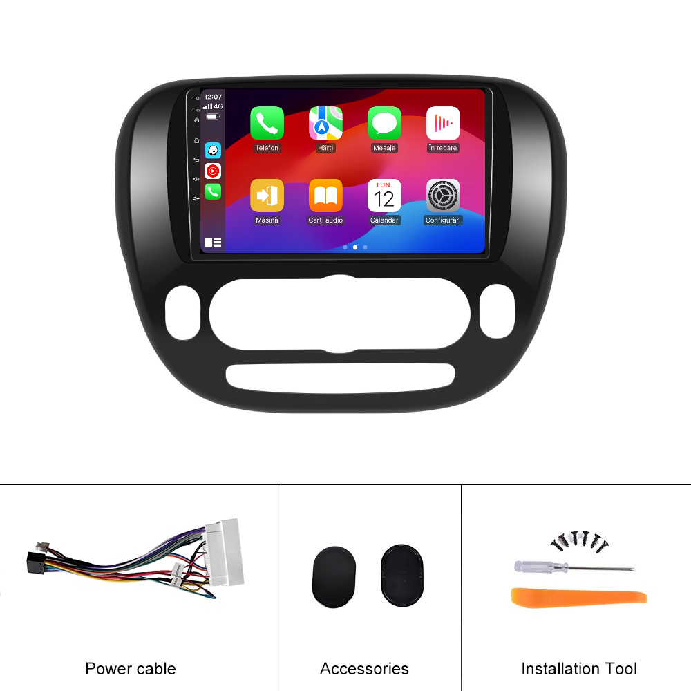 Navigatie dedicata KIA Soul (2013-2019) 2GB RAM 32GB ROM, Android 14, Carplay si Android Auto, cooler racire, ecran HD 9 inch