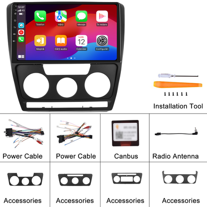 Navigatie dedicata Skoda Octavia (2004-2014) cu Android 14, 4 GB RAM 64 GB ROM, OCTA-CORE, Carplay si Android auto, Slot SIM 4G, ventilator de racire activ, ecran 10.1 inch HD
