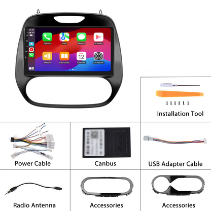 Navigatie dedicata Renault Captur (2015-2017) cu Android 14, 4 GB RAM 64 GB ROM, OCTA-CORE, Carplay si Android auto, Slot SIM 4G, ventilator de racire activ, ecran 9 inch HD
