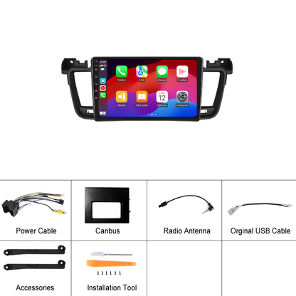 Navigatie dedicata Peugeot 508 (2011-2018) 2GB RAM 32GB ROM, Android 14, Carplay si Android Auto, cooler racire, ecran HD 9 inch