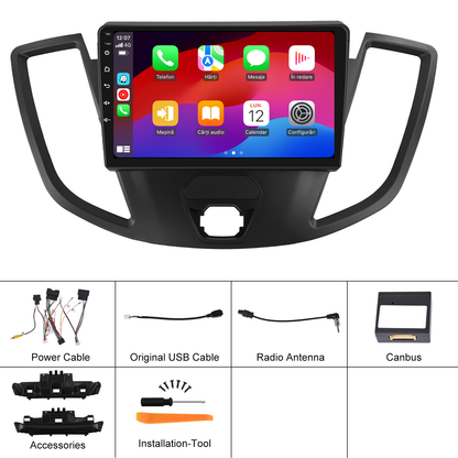 Navigatie dedicata Ford Transit (2015) 2GB RAM 32GB ROM, Android 14, Carplay si Android Auto, cooler racire, ecran HD 9 inch