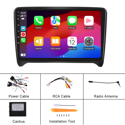 Navigatie dedicata Audi TT (2008-2014) 2GB RAM 32GB ROM, Android 14, Carplay si Android Auto, cooler racire, ecran HD 10.1 inch