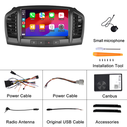 Navigatie dedicata Opel Insignia (2008-2012) 2GB RAM 32GB ROM, Android 14, Carplay si Android Auto, cooler racire, ecran HD 9 inch
