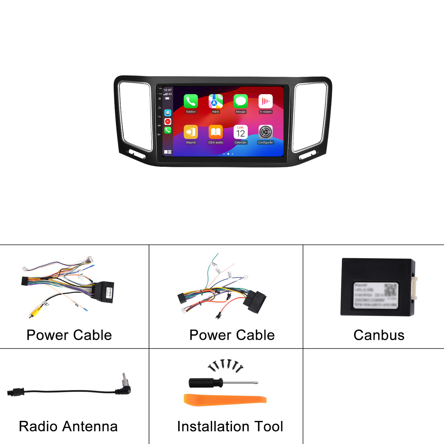 Navigatie dedicata Volkswagen Sharan (2012-2018) cu Android 14, 4 GB RAM 64 GB ROM, OCTA-CORE, Carplay si Android auto, Slot SIM 4G, ventilator de racire activ, ecran 9 inch HD