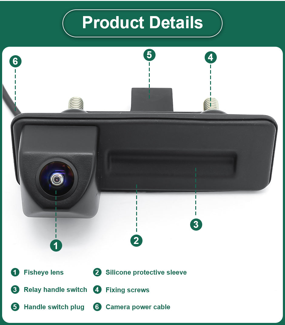 Camera marasarier dedicata Skoda, AHD 1080p, unghi larg de 170° ,pentru Skoda Octavia, Rapid, Fabia, Superb, Yeti, Roomster