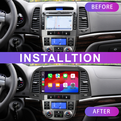 Navigatie dedicata Hyundai Santa-fe (2006-2012) 2GB RAM 32GB ROM, Android 14, Carplay si Android Auto, cooler racire, ecran HD 9 inch