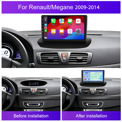 Navigatie dedicata Renault Megane 3/Fluence (2009-2015) Android 14, 8 GB RAM 128 GB ROM, OCTA-CORE 2.0Mhz, Carplay si Android auto, Slot SIM 4G, ventilator de racire activ, ecran 9 inch HD