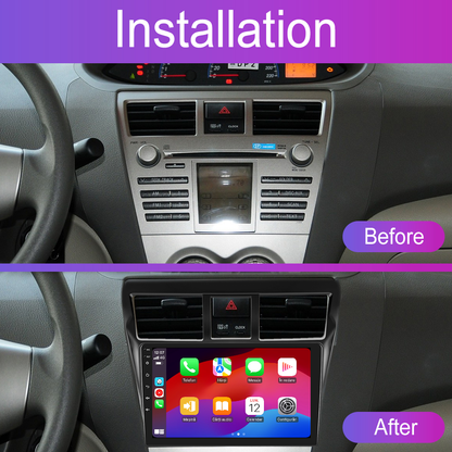 Navigatie dedicata Toyota Yaris (2007-2012) cu Android 14, 4 GB RAM 64 GB ROM, OCTA-CORE, Carplay si Android auto, Slot SIM 4G, ventilator de racire activ, ecran 9 inch HD