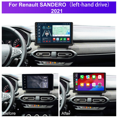 Navigatie dedicata Dacia Sandero (2021) Android 14, 8 GB RAM 128 GB ROM, OCTA-CORE 2.0Mhz, Carplay si Android auto, Slot SIM 4G, ventilator de racire activ, ecran 10.1 inch HD