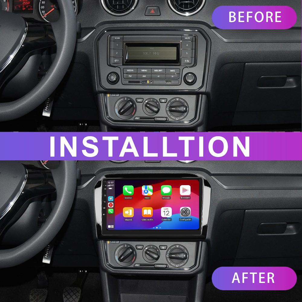 Navigatie dedicata Volkswagen Jetta (2013-2017) 2GB RAM 32GB ROM, Android 14, Carplay si Android Auto, cooler racire, ecran HD 9 inch