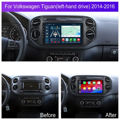 Navigatie dedicata Volkswagen Tiguan (2014-2016) cu Android 14, 4 GB RAM 64 GB ROM, OCTA-CORE, Carplay si Android auto, Slot SIM 4G, ventilator de racire activ, ecran 9 inch HD