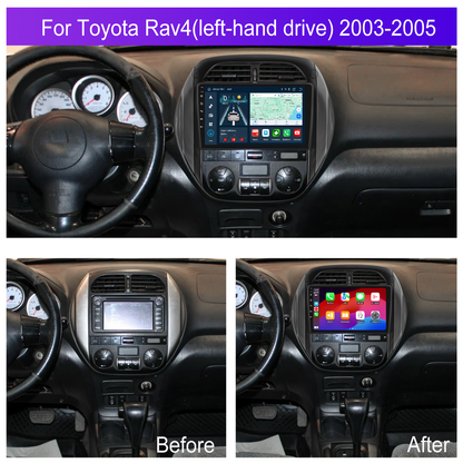 Navigatie dedicata Toyota RAV4 (2003-2005) 2GB RAM 32GB ROM, Android 14, Carplay si Android Auto, cooler racire, ecran HD 9 inch