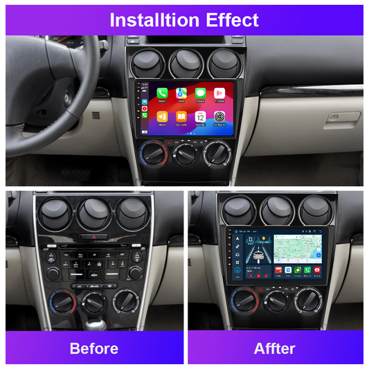 Navigatie dedicata Mazda 6 (2004-2015)  2GB RAM 32GB ROM, Android 14, Carplay si Android Auto, cooler racire, ecran HD 9 inch