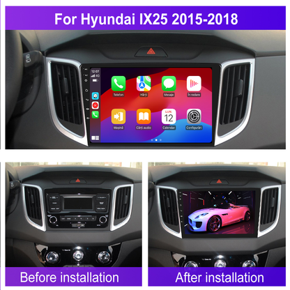 Navigatie dedicata Hyundai IX25 (2015-2018) 2GB RAM 32GB ROM, Android 14, Carplay si Android Auto, cooler racire, ecran HD 10.1 inch