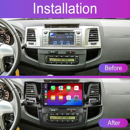 Navigatie dedicata Toyota HILUX (2005-2014) 2GB RAM 32GB ROM, Android 14, Carplay si Android Auto, cooler racire, ecran HD 9 inch